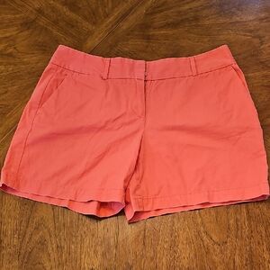 LOFT Coral Women's Shorts Sz 8 Classic Beach Prep Preppy Comfy